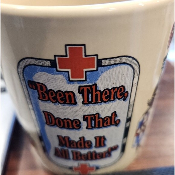 Nurse Made It Better Genuine Antique 1996 Vintage Laid Back Coffee Cup‎ Mug - Picture 2 of 4